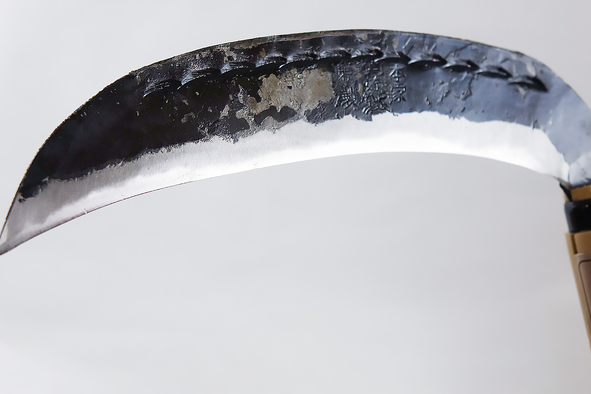 武具　鍔　切羽　頭 Seikouba Sickle Thin Blade - HIDA TOOL
