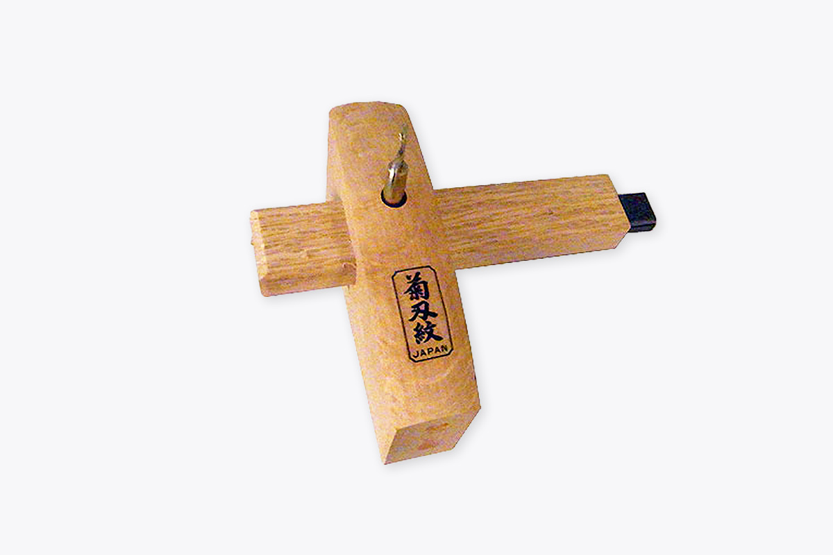 Kikuhamon Kama Kebiki (Marking Gauge), Oak - HIDA TOOL