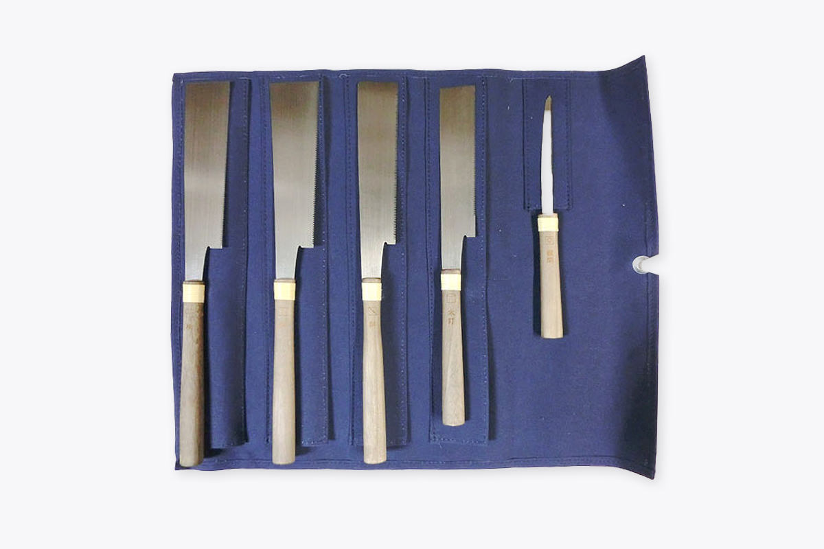 Mitsukawa Detail Saw Set of 5 w/ Canvas Case - HIDA TOOL