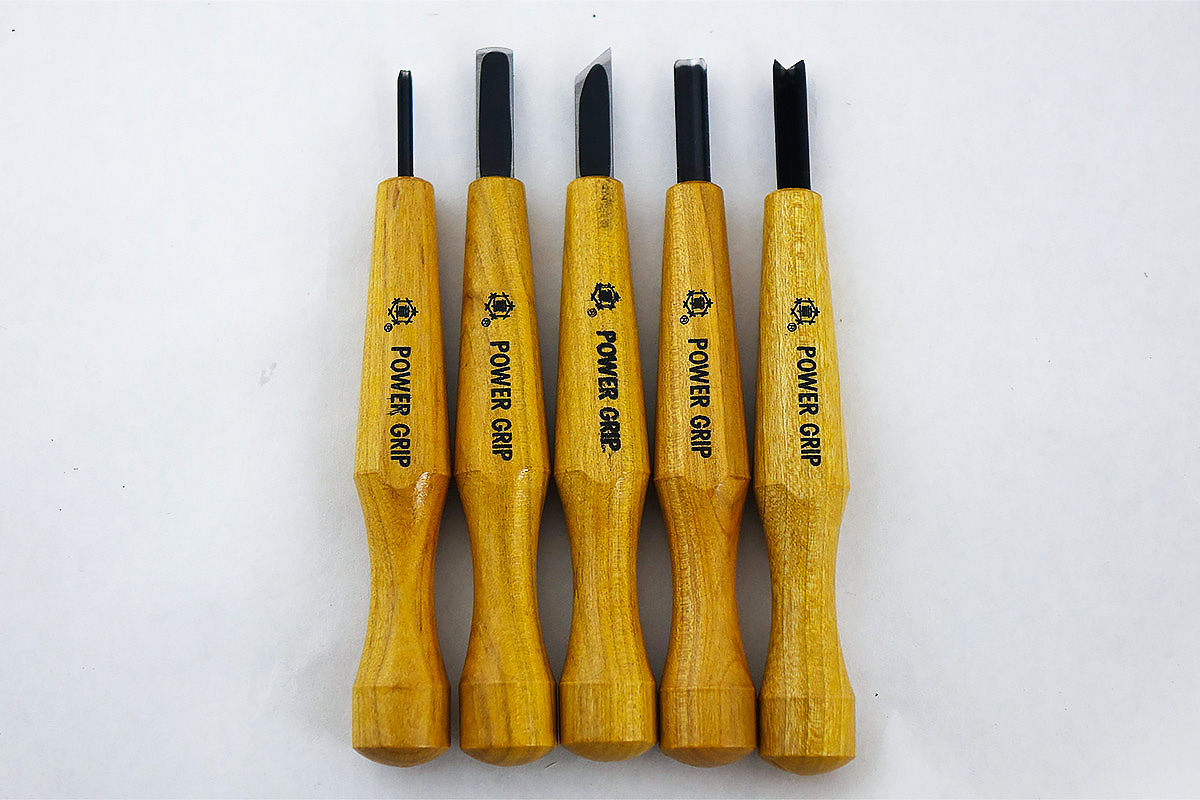 Power Grip Woodcutting Chisel Set of 5 - HIDA TOOL