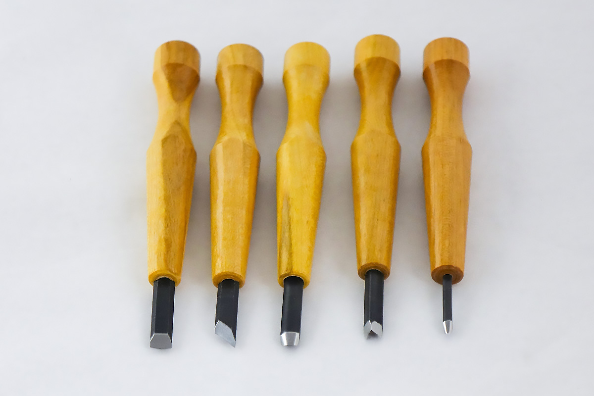 Power Grip Woodcutting Chisel Set of 5 - HIDA TOOL