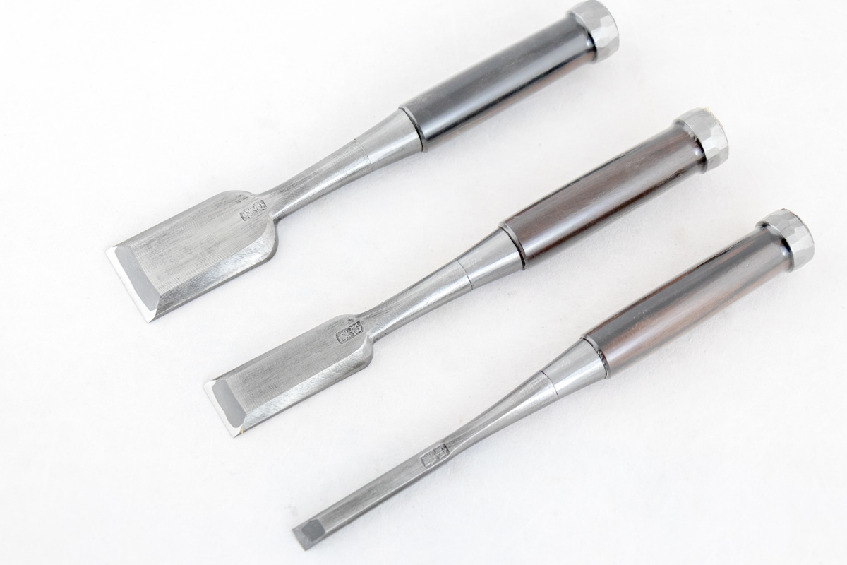 Tasai 10 pc Bench Chisel Set Migaki Finish Single Hollow - HIDA TOOL