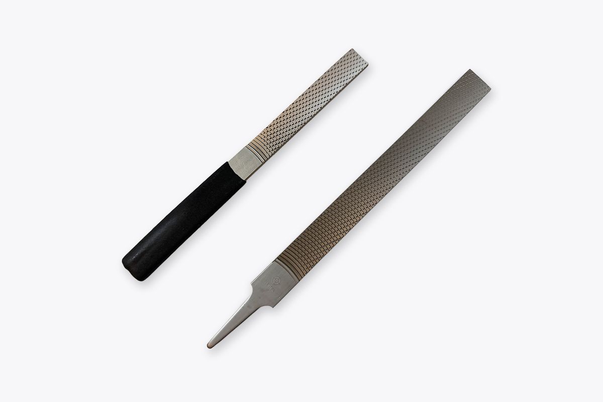 Fujihiro Bench Chisel Set of 10 (Single hollow, red oak handle